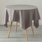 Deerlux 100% Pure Linen Washable Tablecloth Solid Color, 52 x 70 Rectangle Gray QI003989.5270.GY - alternate 6